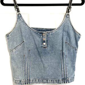 Vintage Newport News Jeanology Denim Top - Size 8